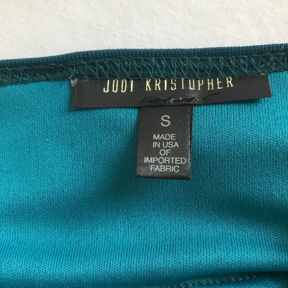 Jodi Kristopher dark teal mini dress - Picture 2 of 2